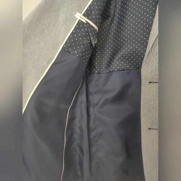 EXPRESS PHOTOGRAPHER FITTED men Blue soft style suit Jacket Blazer size 36s - Picture 5 of 11